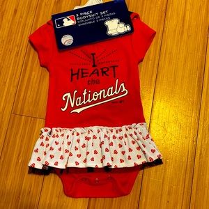 Nationals bodysuit.  Size 3-6 months. Brand new. Never worn.